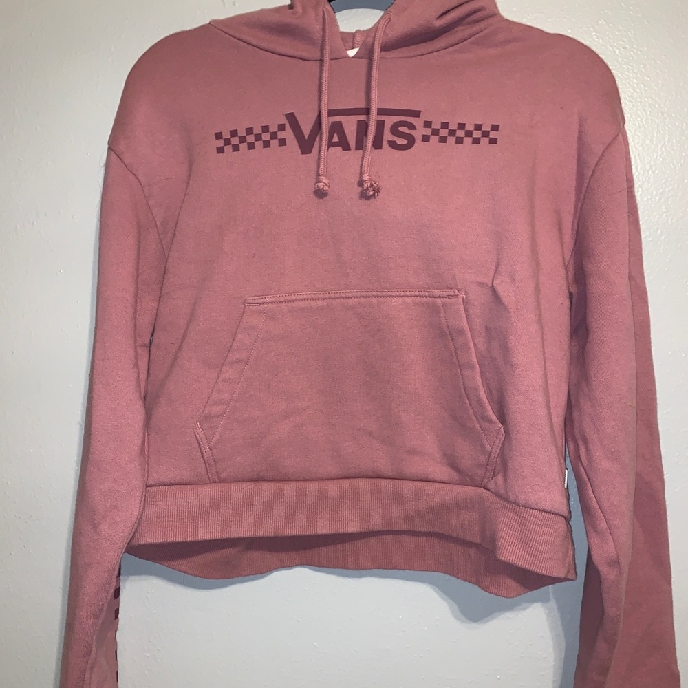 Vans hooded crop sweatshirt